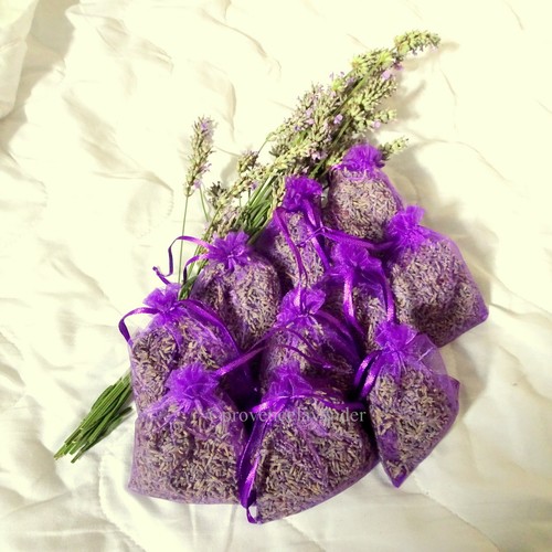 Lavender organza bags - lavender,