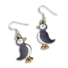 Puffin Earrings. Handmade