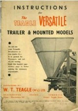 Teagle Fert Spreader Versatile Trailer & Mounted Models Operators & Parts Manual