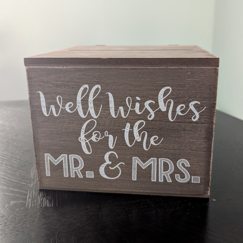 Rustic wood wedding card box - rustic,