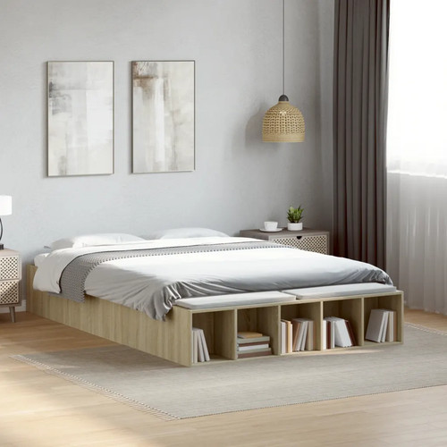 Walplus sonoma oak bed - walplus,