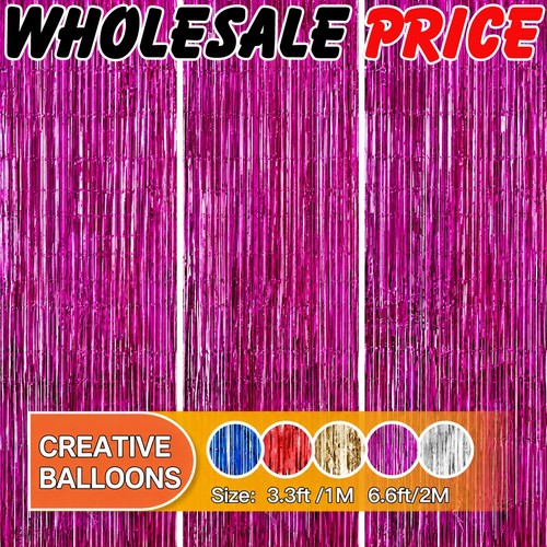 Foil fringe curtain - curtain, party