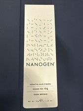 Nanogen 30g Keratin Hair Fibres shade 04 Dark Brown Brand New Boxed EX-2027 2028