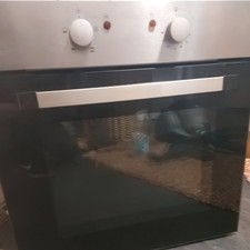 Kitchen Single Electric Oven Twin Grill 4 Cooking Functions Stainless Steel NEW