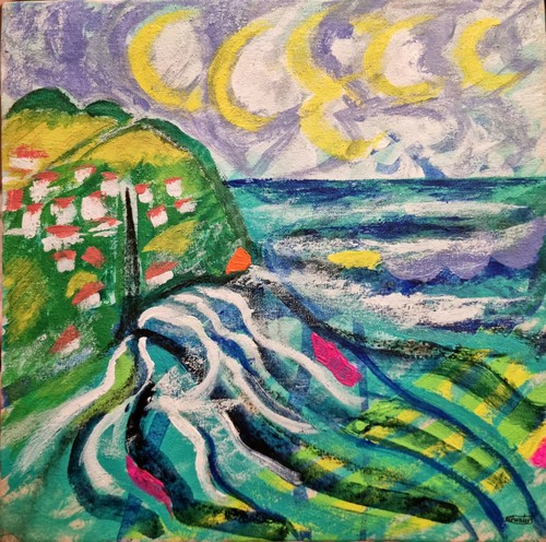 Lynmouth exmoor seascape - lynmouth,
