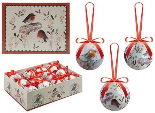 Christmas robin bauble - christmas,