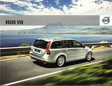 Volvo V50 2009-2010 UK Market Sales Brochure S SE Lux R Design Premium