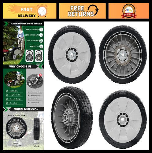 Pack lawn mower drive wheels - 4,