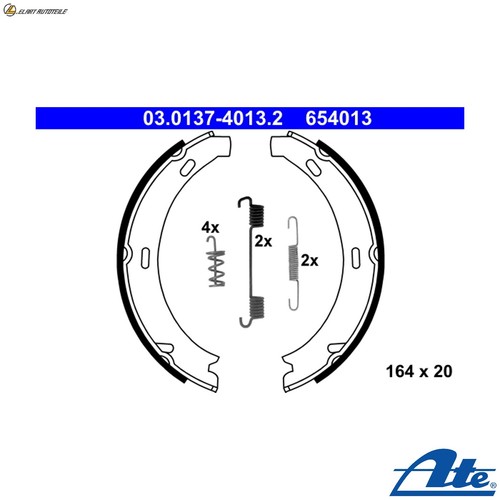 Brake shoe set parking - parking,