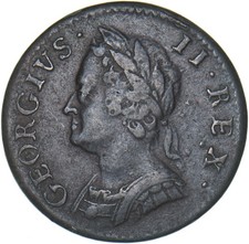 1754 Farthing - George II