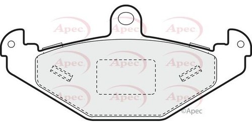 Apec rear brake pad - apec, for