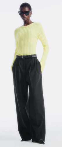 Cos lemon yellow rib knit - cos,