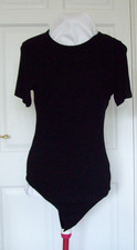 Ladies  Leotard by -  ASOS- Size 14 - Black with short sleeves & stretch