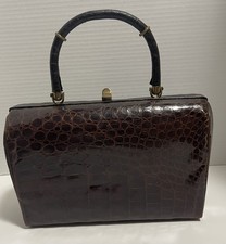 Vtg. Handbag Crocodile skin