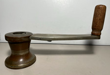 Antique RC Marine Brass/Bronze Nautical Sailboat Hand Crank Ratchet Winch Ship