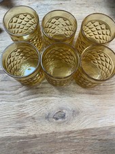 Pernod Pastis Amber Glasses