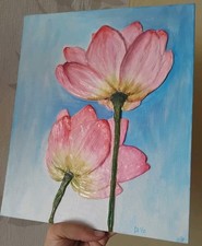 Pink Lotus Flowers 10x12'