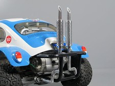 Dual Aluminum Exhaust Pipe Tamiya 1/10 R/C Sand Scorcher Super Champ Buggy SRB