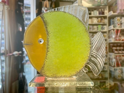 Fused glass ornament - ornament, fish