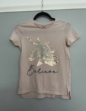 Girls light pink unicorn top