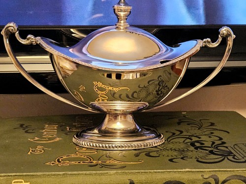Sheffield silver plate lidded - sheffield,