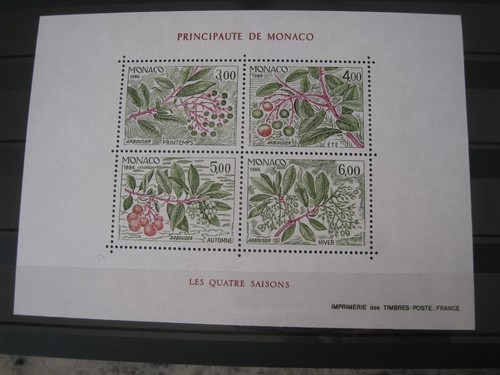 Monaco mnh 1986 four - monaco, m/s