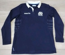 Scotland Rugby Shirt 2013/2014 Macron XXL Cotton L/Sleeve Supporters Jersey 2XL