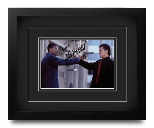 Jackie chan hand signed 10x8 - signed,