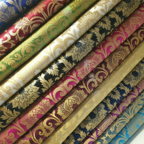 Damask floral brocade fabric - damask,
