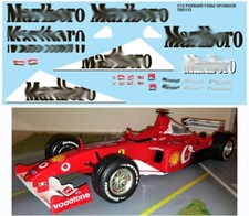 1/12 DECALS for FERRARI F2002