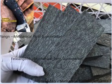 2Pcs 3D Linen Micarta Knife Handle Scales Slabs DIY Carving Material 