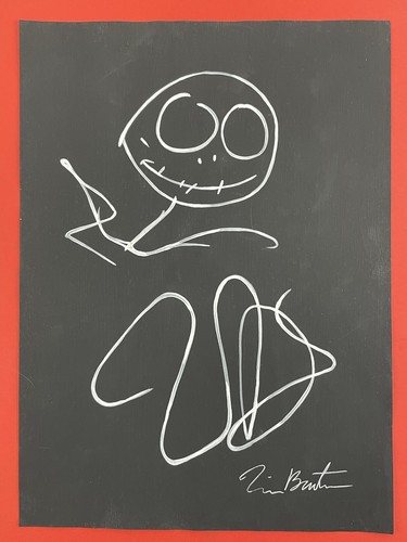 Tim burton drawing paper - on,