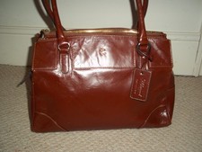 STUNNING VINTAGE ASHWOOD LARGE TAN LEATHER SHOULDER BAG/TOTE
