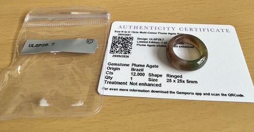 Agate band ring - agate,