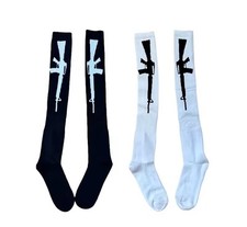 LONG SOCKS THIGH HIGH BLACK