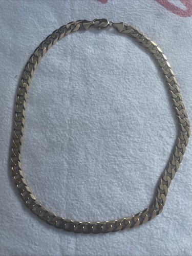 9ct 375 gold - gold, curb