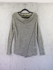 N & Willow Light Green Knitted Wrap Sweater 8% Mohair One Size Pit2Pit 18.5" VGC