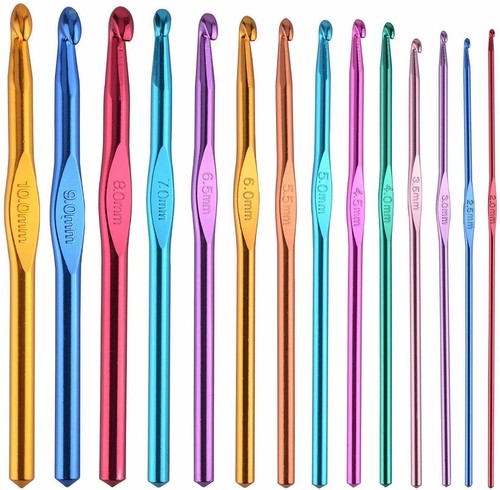 Crochet hook multicoloured - crochet,