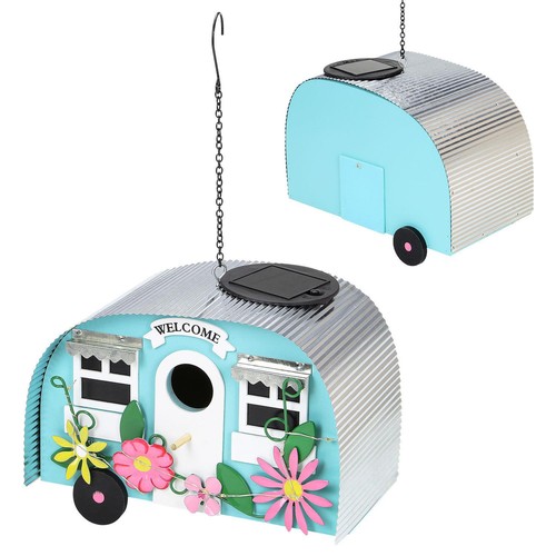 Hanging caravan bird house - hanging,