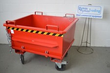 Bottom Discharge Tipping Skip Bauer BKB 500, NEW 2022 UNUSED, 1000KG FREE P+P