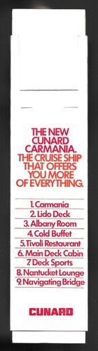 Vintage cunard carmania - vintage, crusie
