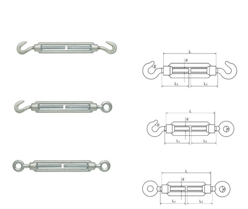 Galvanized turnbuckle - galvanized,