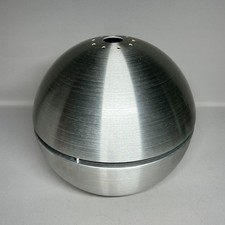Brushed Metro Split Globe Ceiling Light Shade Silver Space Retro Décor