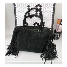 Topshop Dark Green Suede Bag