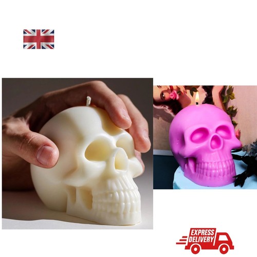 Candle mold skull design - -, 3d