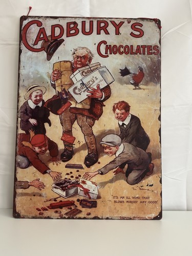 Cadburys chocolates metal sign - cadburys,