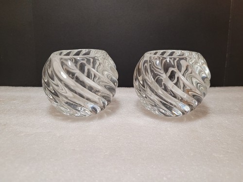 Vintage crystal glass candle - 2,