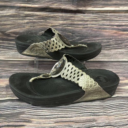 Fitflop black silver flip - black, &