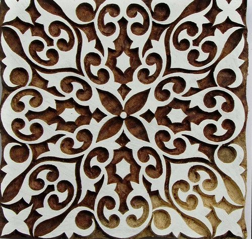 Wooden block printing - block,