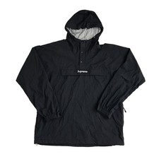 Supreme Waterproof Anorak Jacket Mens Black Sz Medium Hooded Raincoat Breathable